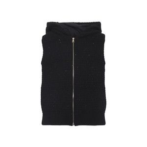 Fabiana Filippi Black Virgin Wool Padded Gilet - NWT
